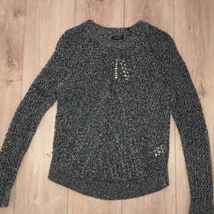 LUCKY BRAND knitted long sleeve sweater Grey sz. S